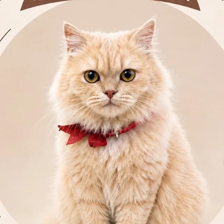 Honey, Persian, en portrait.