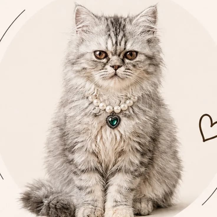 Stella, Persian Half Peeky, en portrait.